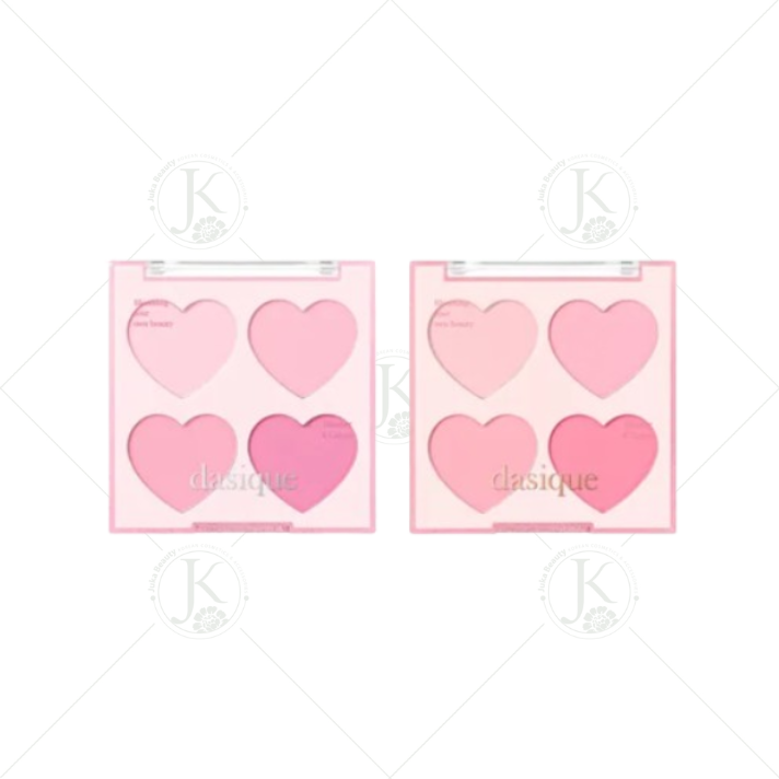  (Sweet Heart) Phấn Má Hồng 4 Ô Dasique Blending Mood Cheek 9g 