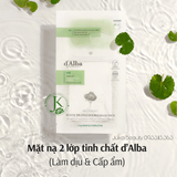  (SALE LỖ) Mặt nạ chăm sóc da chuyên sâu D'Alba White Truffle Double Mask Pack 30g (HSD T3/2026) 