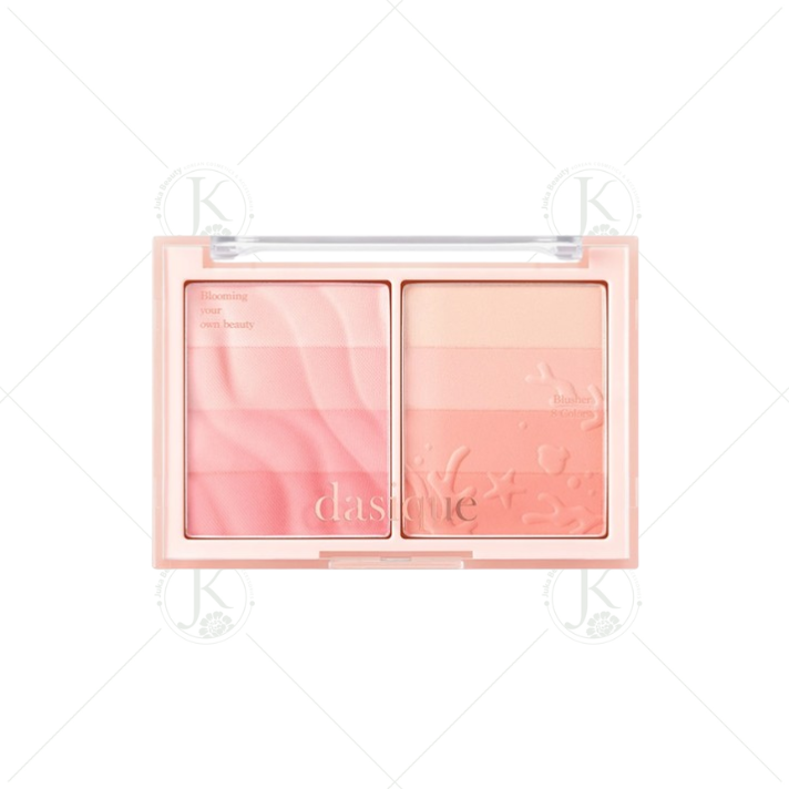 Phấn Má Hồng 2 ô Dasique Blending Layer Cheek Summer Coral 11g