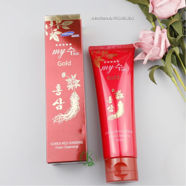  Sữa Rửa Mặt My Gold Korea Red Ginseng Foam Cleansing 130ml 