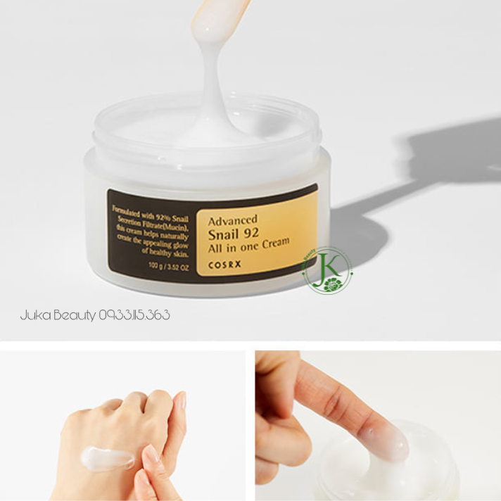  Kem Dưỡng Ẩm, Tái Tạo, Phục Hồi Da Cosrx Advanced Snail 92 All In One Cream 100g 