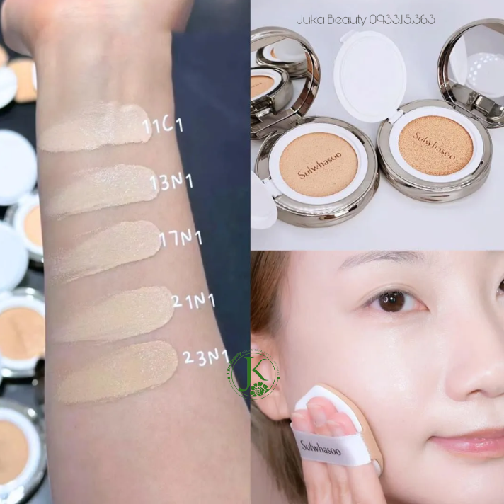  (MINI SIZE) Phấn Nước Mỏng, Nhẹ Sulwhasoo Perfecting Cushion Coussin De Teint 5g 