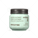 (Bản giới hạn) Mặt Nạ Innisfree Super Volcanic Pore Clay Mask COOL MINT CHOCOLATE 100ml 