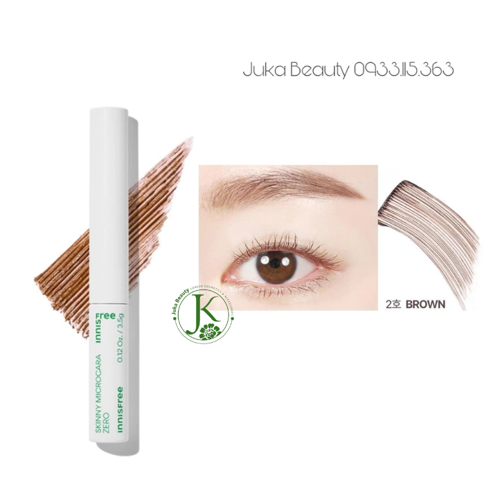  Mascara siêu mảnh chống trôi Innisfree Skinny Microcara Zero 3.5g 