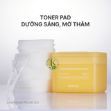 Miếng Bông Dưỡng ẩm, Sáng Da Mediheal Vitamide Brightening Pad 180ml (100 miếng) 