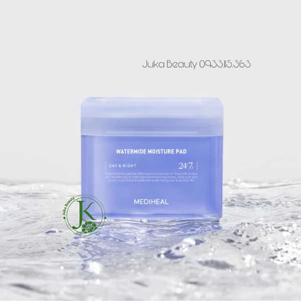  Miếng Bông Dịu Da, Cấp ẩm Chuyên Sâu Mediheal Watermide Moisture Pad 150ml (100 Miếng) 