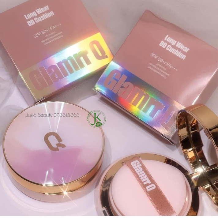  (HỒNG) Phấn Nước Che Phủ Mỏng Mịn Glamrr Q Long Wear DD Cushion SPF50+ PA+++ 