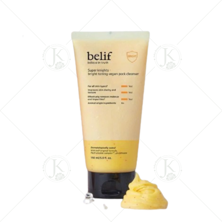  Sữa Rửa Mặt Belif Super Knights Bright Toning Vegan Pack Cleanser 150ml 