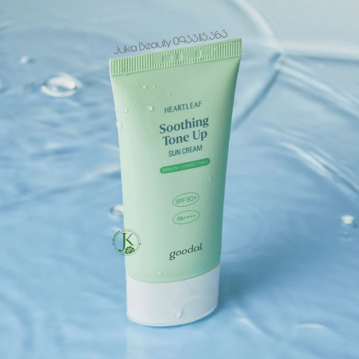  (MỚI) Kem Chống Nắng Nâng Tone, Dịu Da Nhạy Cảm Goodal Heartleaf Soothing Tone Up GREEN CORRECTING Sun Cream SPF50+ PA++++ 50ml 