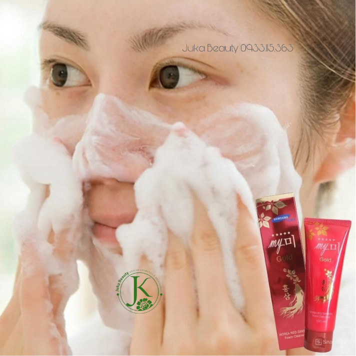  Sữa Rửa Mặt My Gold Korea Red Ginseng Foam Cleansing 130ml 