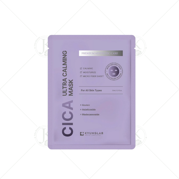  (1 Miếng) Mặt nạ vải vi sợi phục hồi, dịu da Kyung Lab Cica Ultra Calming Mask 30ml 