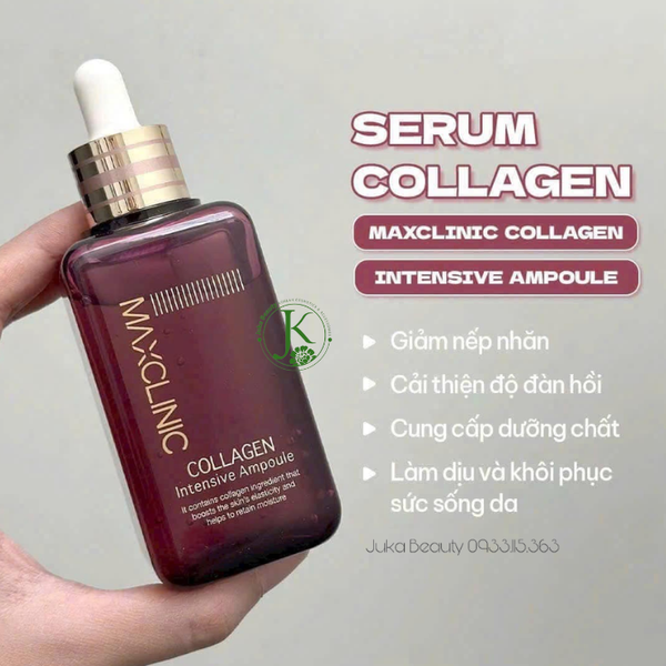  Tinh Chất Dưỡng ẩm, Chống Lão Hóa Maxclinic COLLAGEN Intensive Ampoule 100ml 