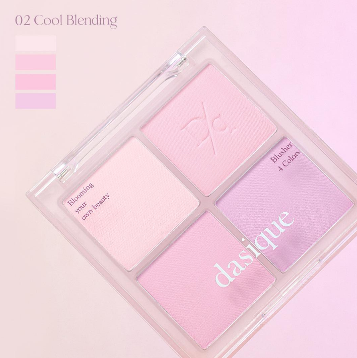  Phấn má hồng 4 ô Dasique Blending Mood Cheek 16.8g 