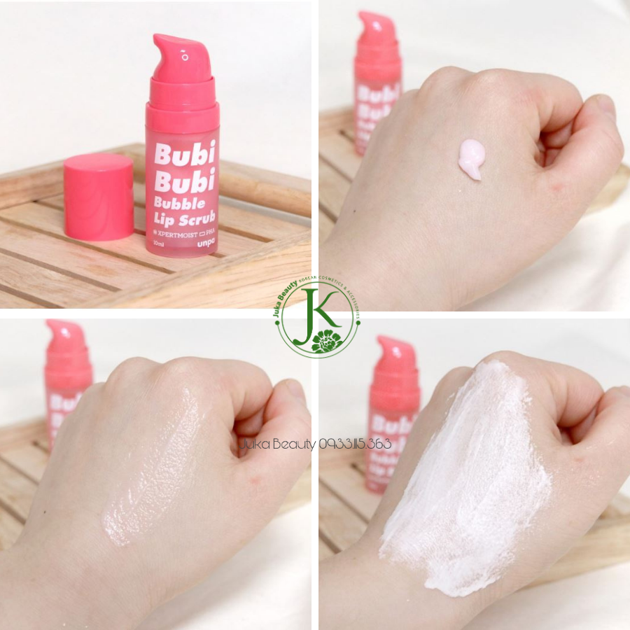  Tẩy tế bào chết sủi bọt dành cho môi Unpa Bubi Bubi Bubble Lip Scrub 10ml 