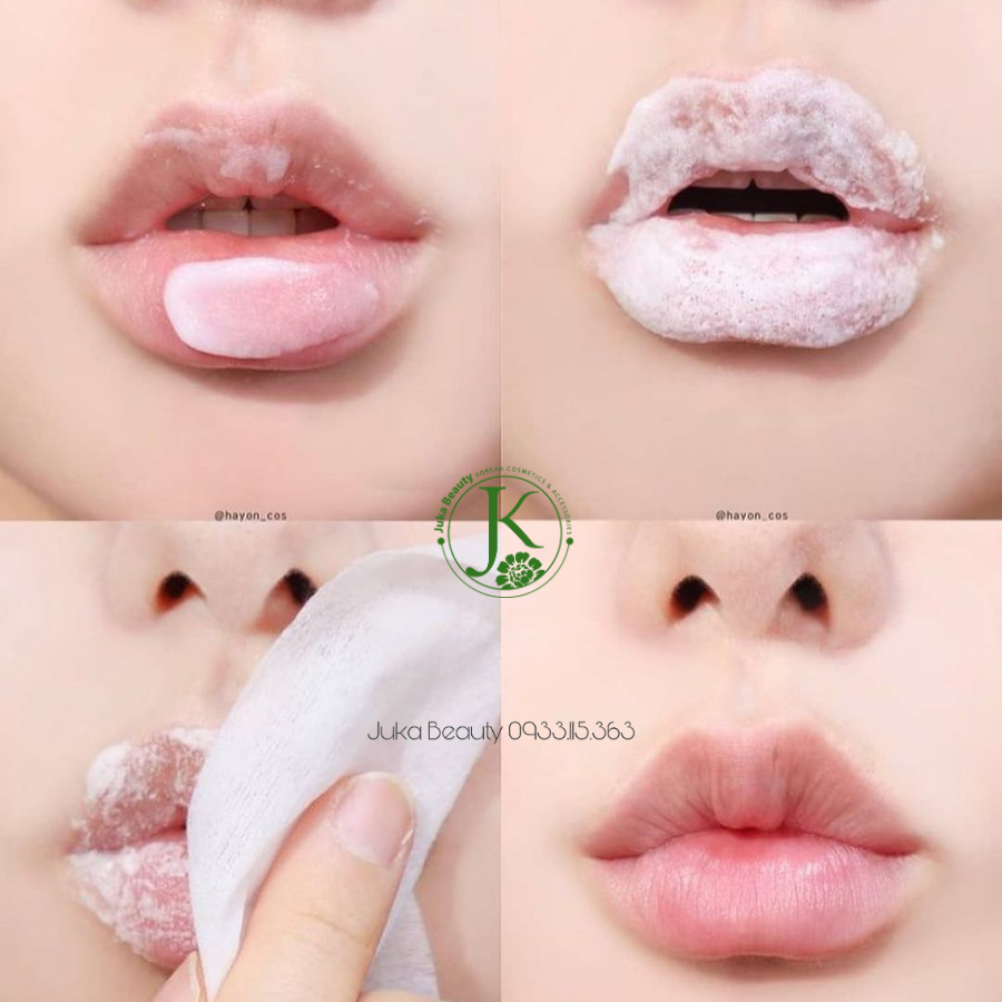  (Mẫu 2021) Tẩy tế bào chết sủi bọt dành cho môi Unpa Bubi Bubi Bubble Lip Scrub 10ml 