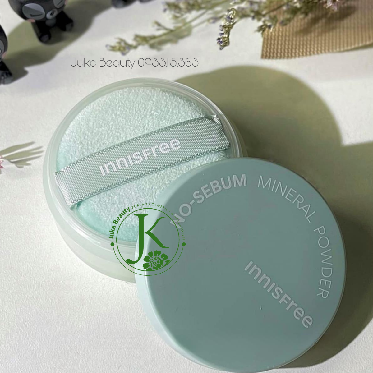  Phấn Phủ Dạng Bột, Kiềm Dầu Innisfree No Sebum Mineral Powder 5g (Mẫu Mới) 