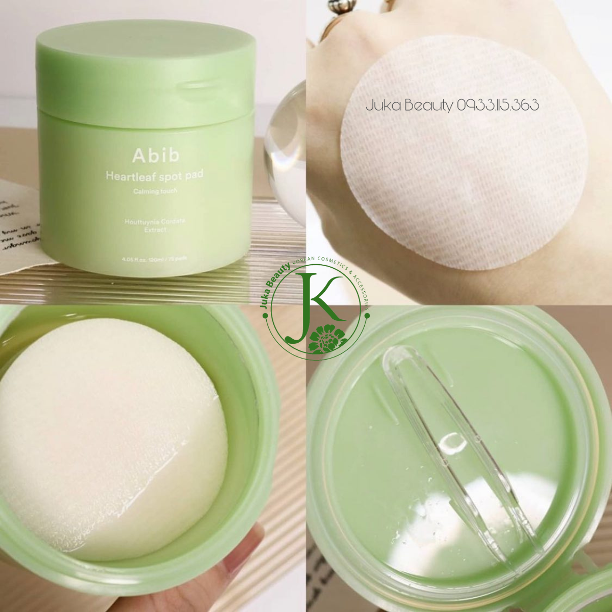  Toner pad diếp cá, dịu da Abib Heartleaf Spot Pad Calming Touch (80 miếng) 