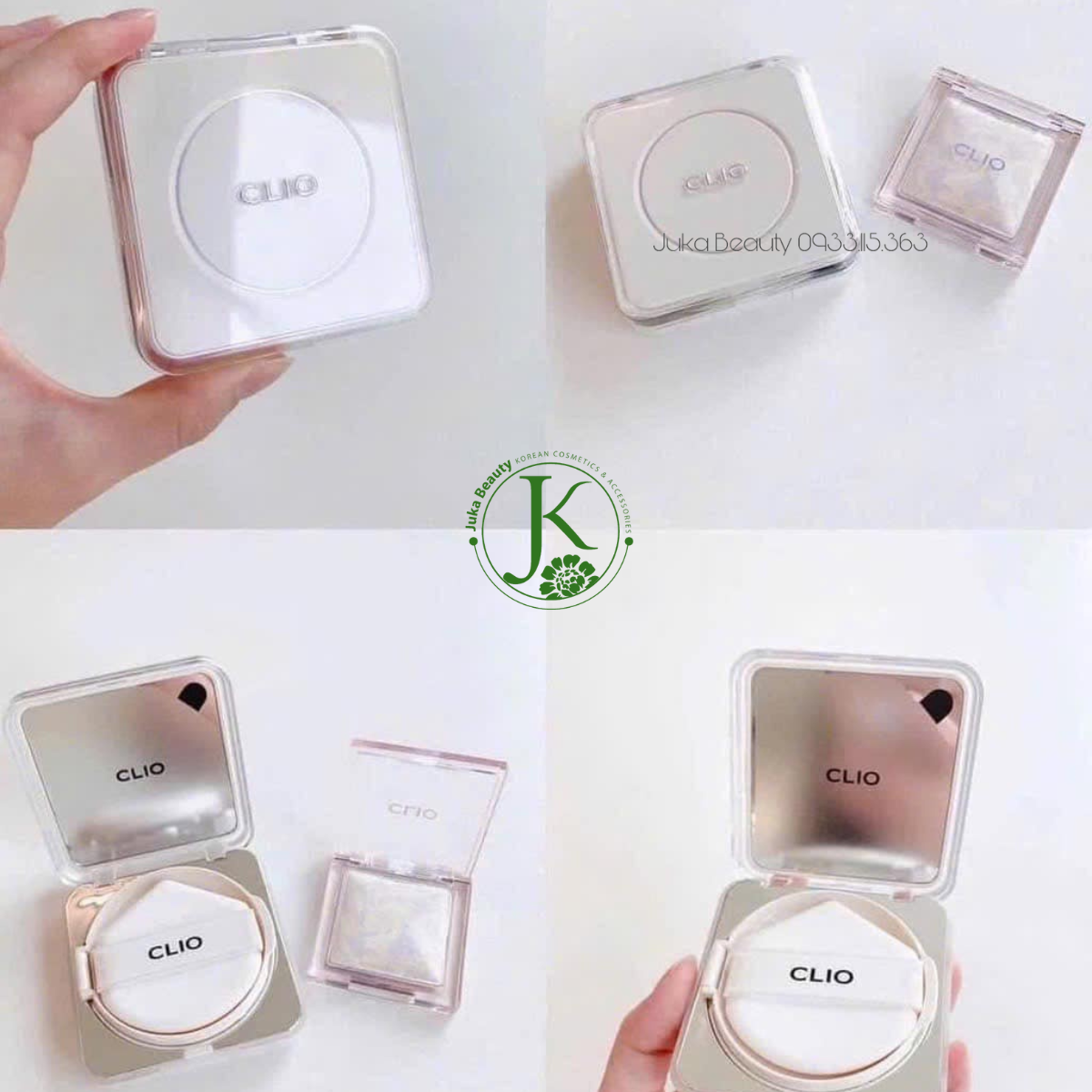  (Kèm lõi) Phấn Nước Clio Kill Cover Founwear Cushion The Original SPF50+ PA+++ 15g*2 