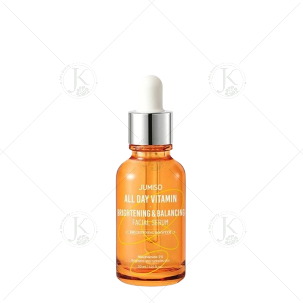  (Mẫu mới) Tinh Chất Dưỡng Trắng, Mờ Thâm Mụn Jumiso All Day Vitamin Brightening & Balancing Facial Serum 30ml 