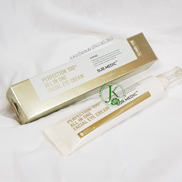  Kem Dưỡng Chống Lão Hóa, Cải Thiện Nếp Nhăn Mắt Sur.Medic Perfection 100 All In One Facial Eye Cream 35ml 