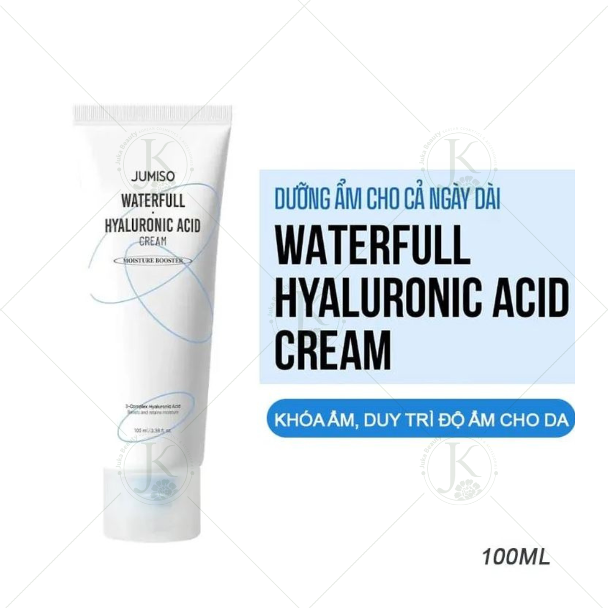  Kem Dưỡng Ẩm, Cấp Nước Jumiso Waterfull Hyaluronic Acid Cream 100ml 
