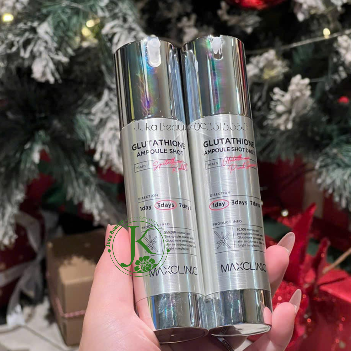  Tinh Chất Vi Kim Dưỡng Trắng, Cải Thiện Nếp Nhăn Maxclinic Glutathione Ampoule Shot 50ml 