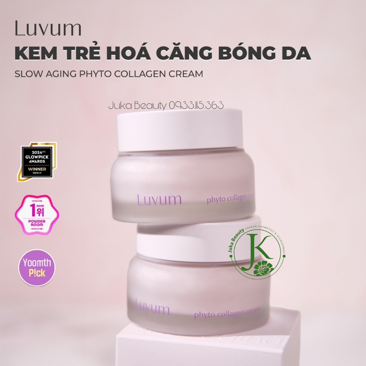  Kem dưỡng trẻ hóa, căng bóng da Luvum Slow Aging Phyto Collagen Cream 50ml 