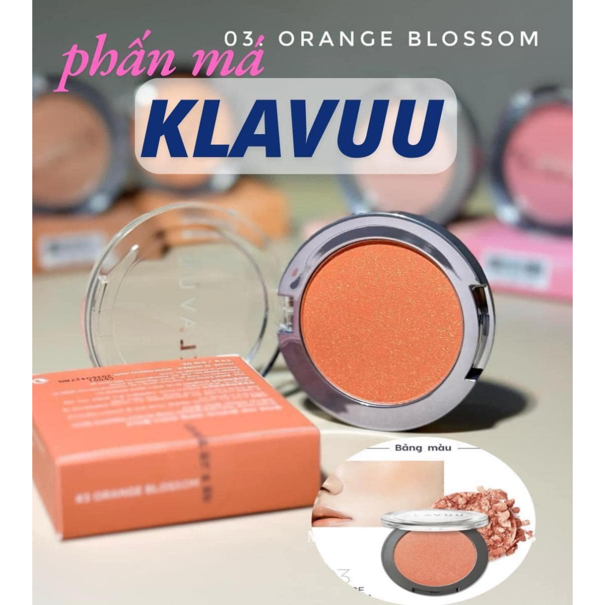  Phấn Má Hồng Klavuu Urban Pearlsation Natural Powder Blusher 5.5g 