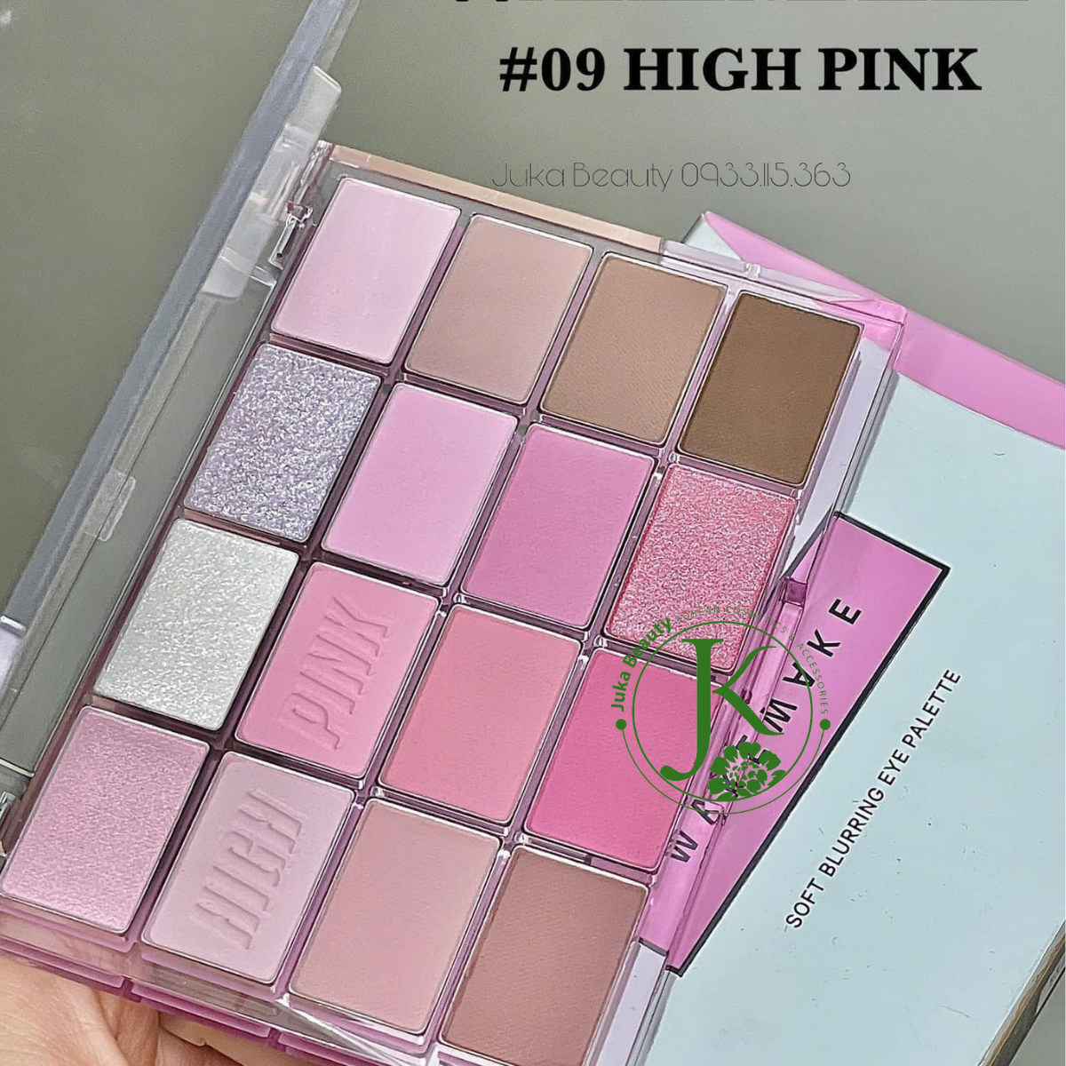  Bảng Phấn Mắt 16 ô Wakemake Soft Blurring Eye Palette 13g 