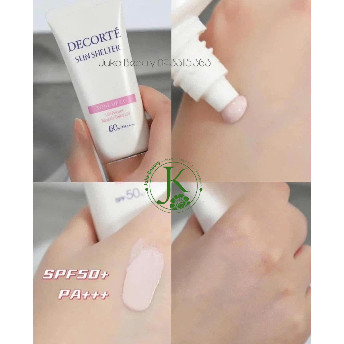  Kem Chống Nắng Nâng Tone, Kiềm Dầu Decorte Sun Shelter Multi Protection Tone Up CC 32ml 