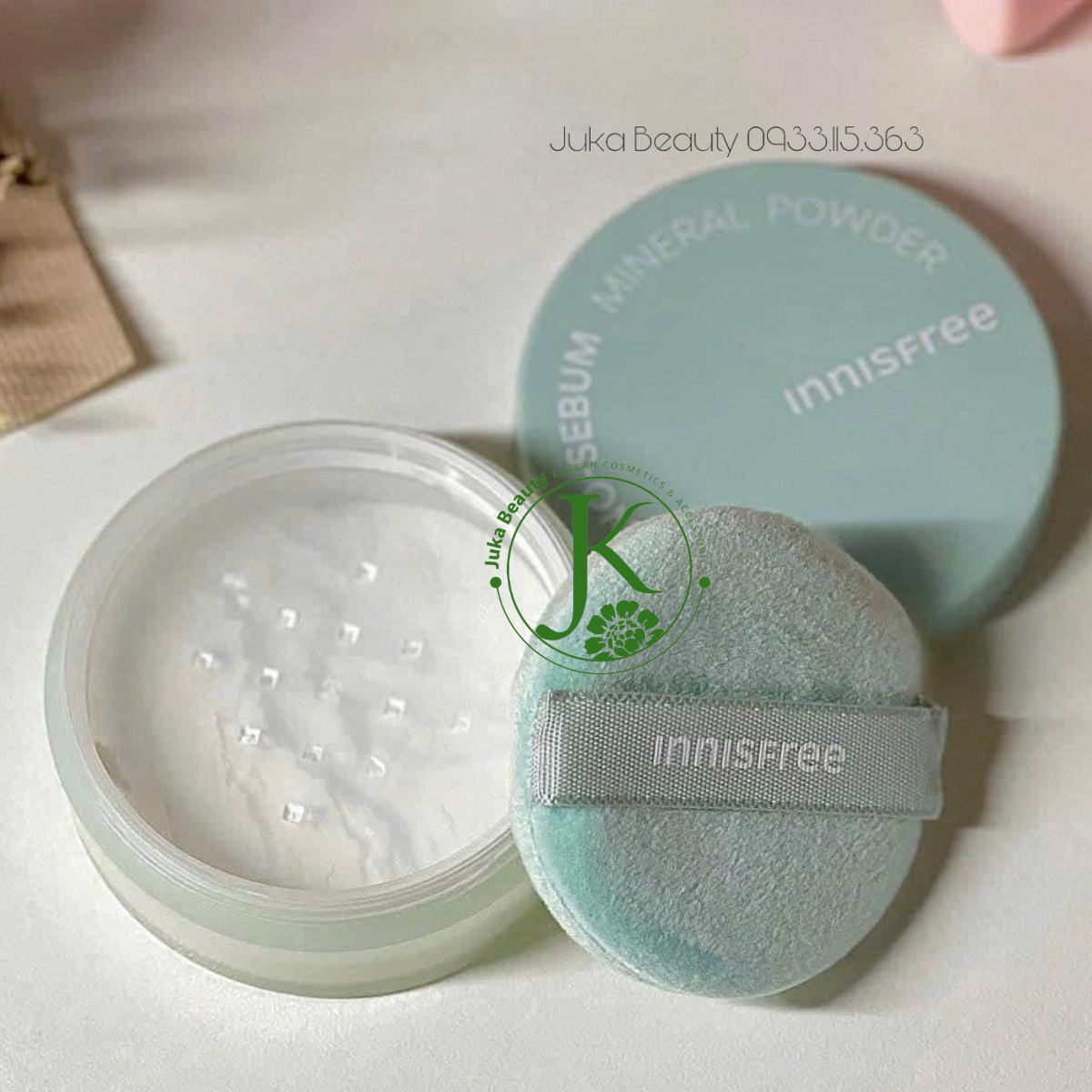  Phấn Phủ Dạng Bột, Kiềm Dầu Innisfree No Sebum Mineral Powder 5g (Mẫu Mới) 