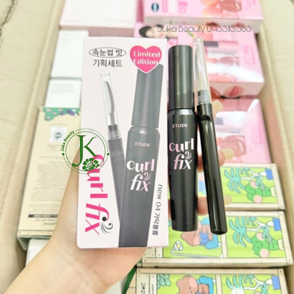  Chuốt Mi Etude Curl Fix Mascara Limited Edition 8g (TẶNG CHẢI MI) 