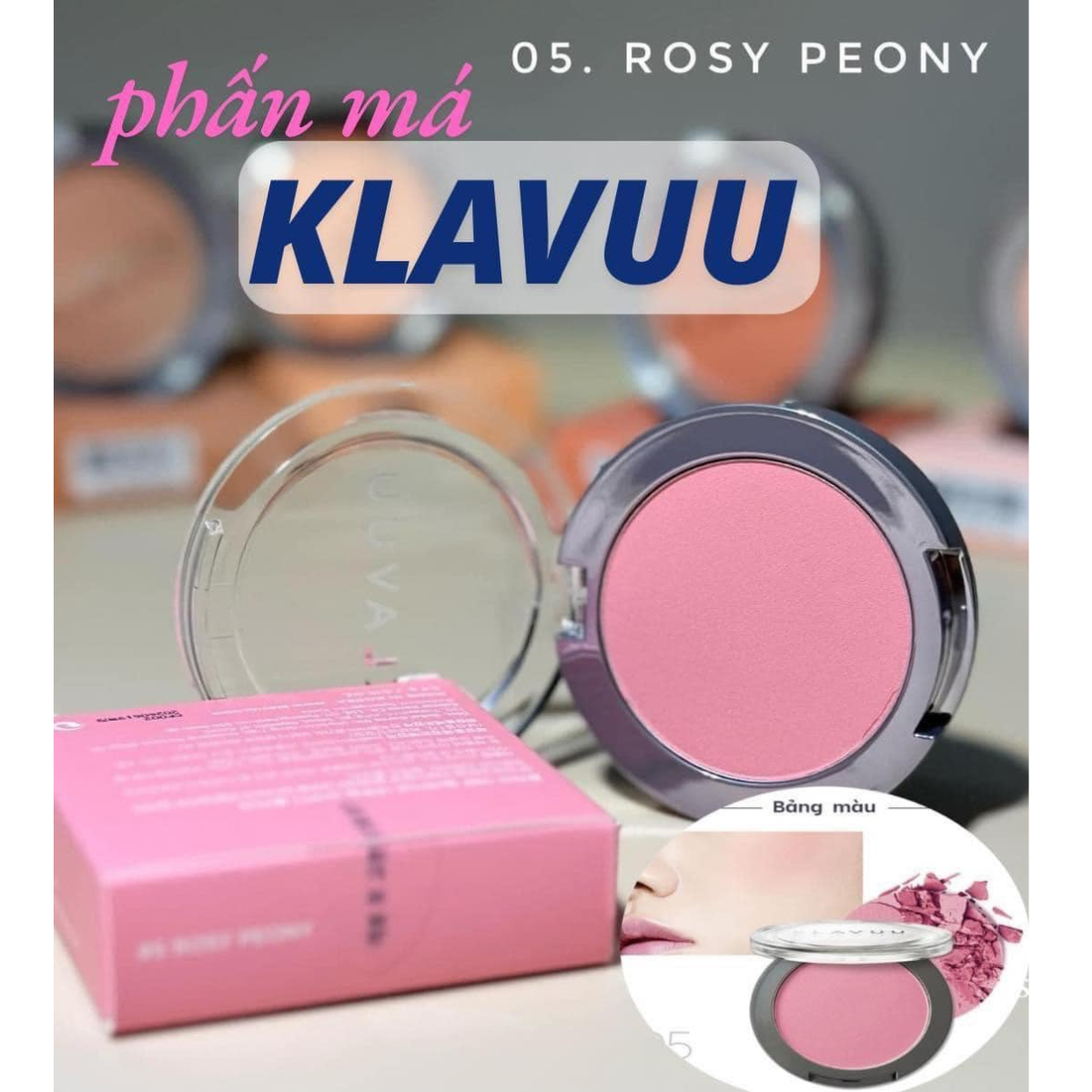  Phấn Má Hồng Klavuu Urban Pearlsation Natural Powder Blusher 5.5g 