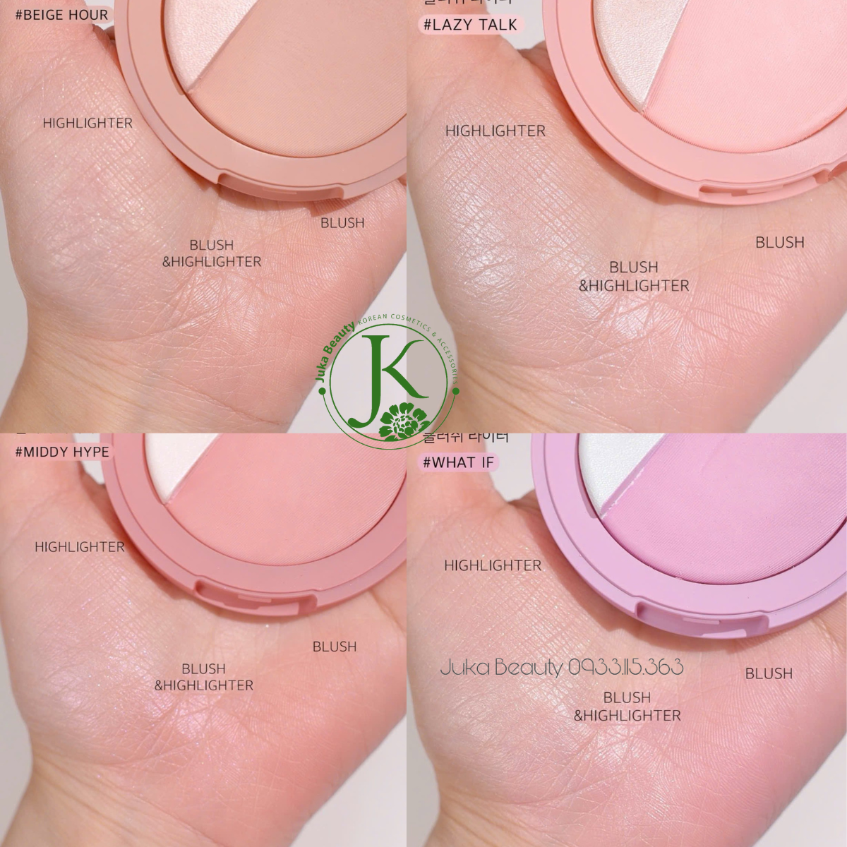  Phấn má hồng & Highlight 3CE Blushlighter (MẪU MỚI) 