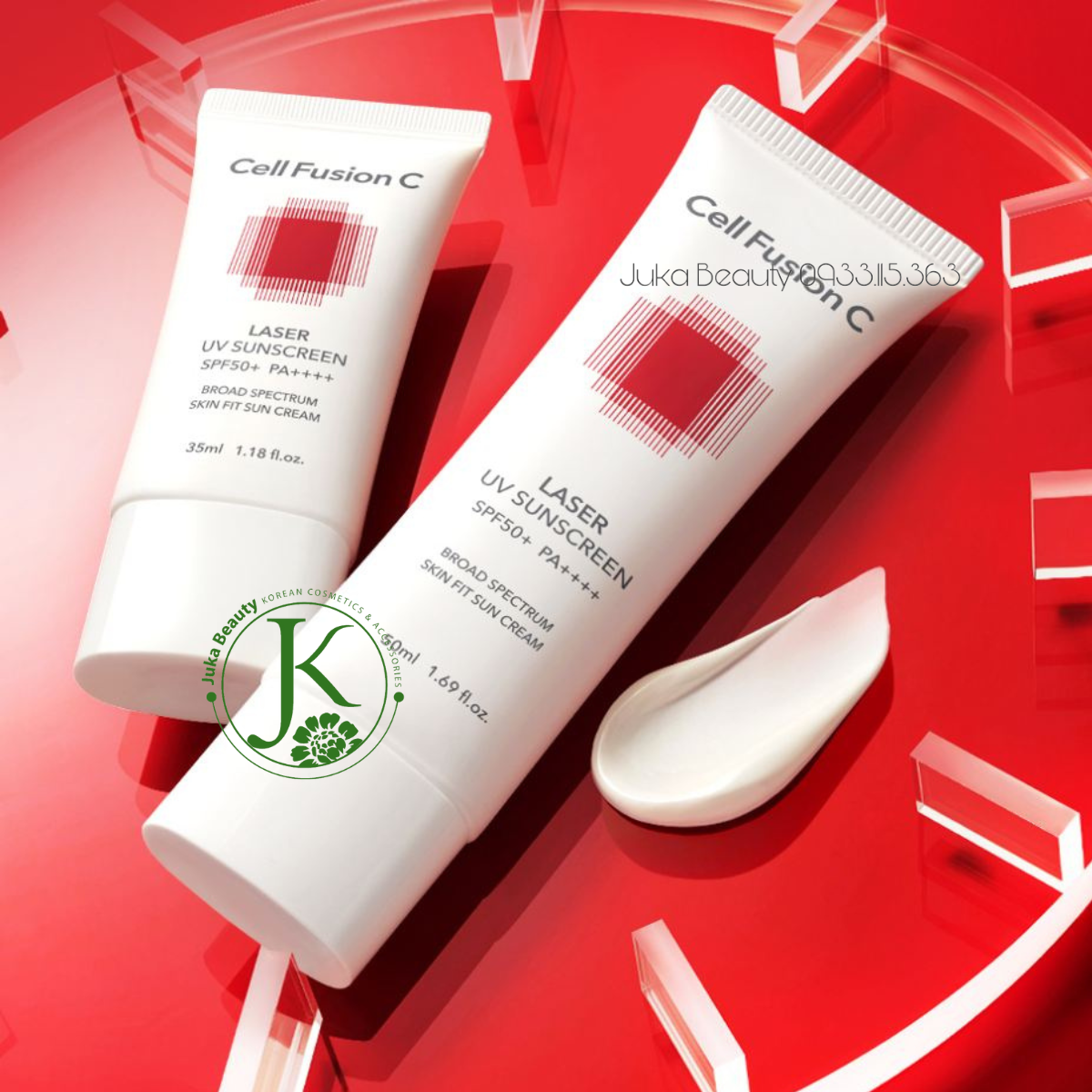  (Mẫu mới) Kem Chống Nắng Dịu Da Cell Fusion C Laser Sunscreen 100 SPF 50+/PA+++ 