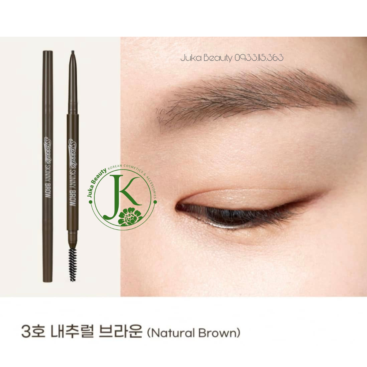  Chì Kẻ Mày 2 Đầu Peripera Speedy Skinny Brow 0.05 g 