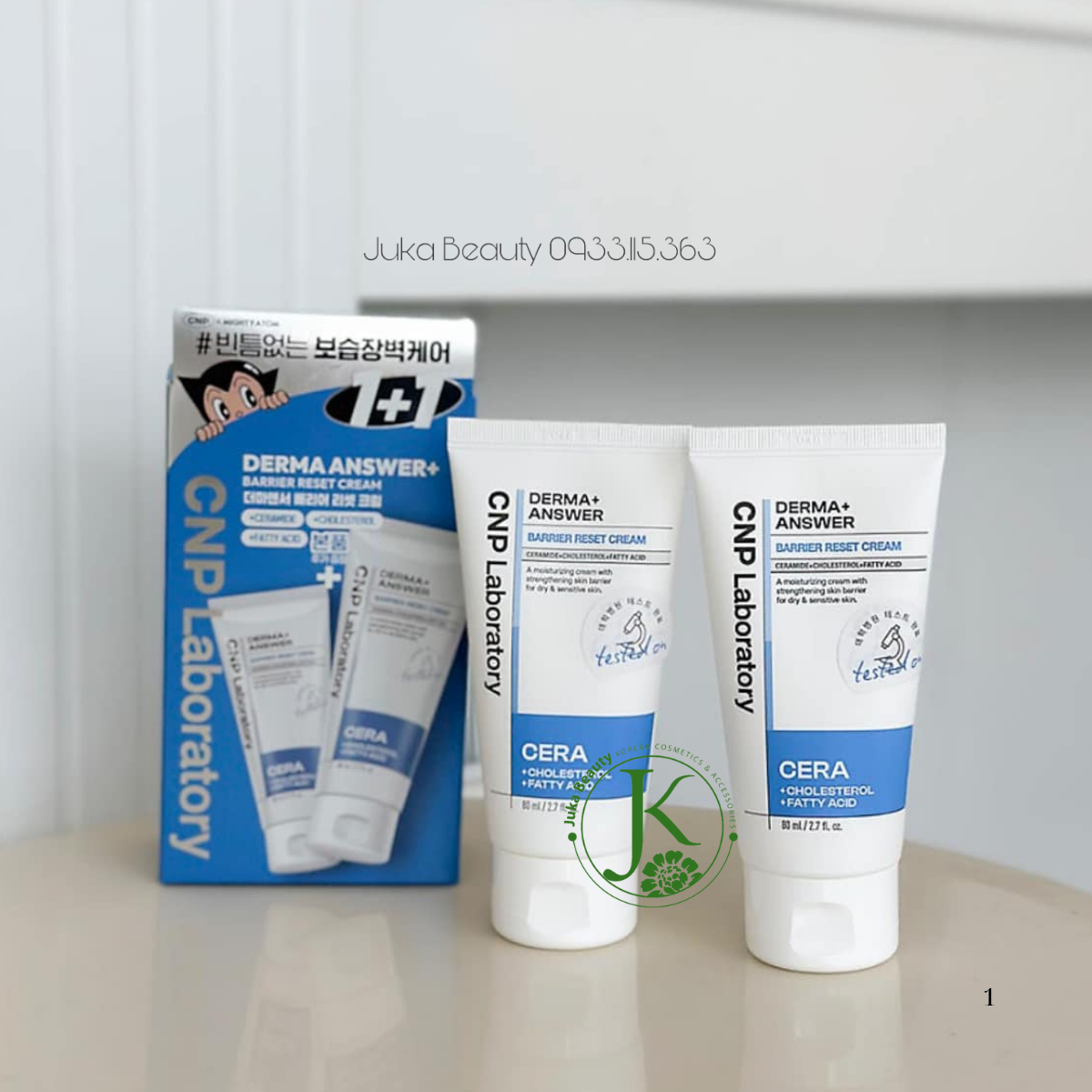  (Mẫu mới) Kem dưỡng ẩm, phục hồi da CNP Laboratory Derma + Answer Barrier Reset Cream 