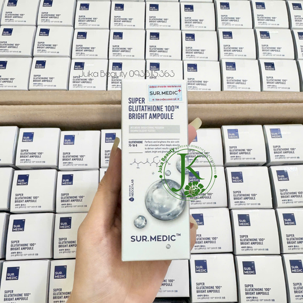  Tinh Chất Truyền Trắng, Sáng Da Sur.medic Super Glutathione 100 Bright Ampoule 32ml 