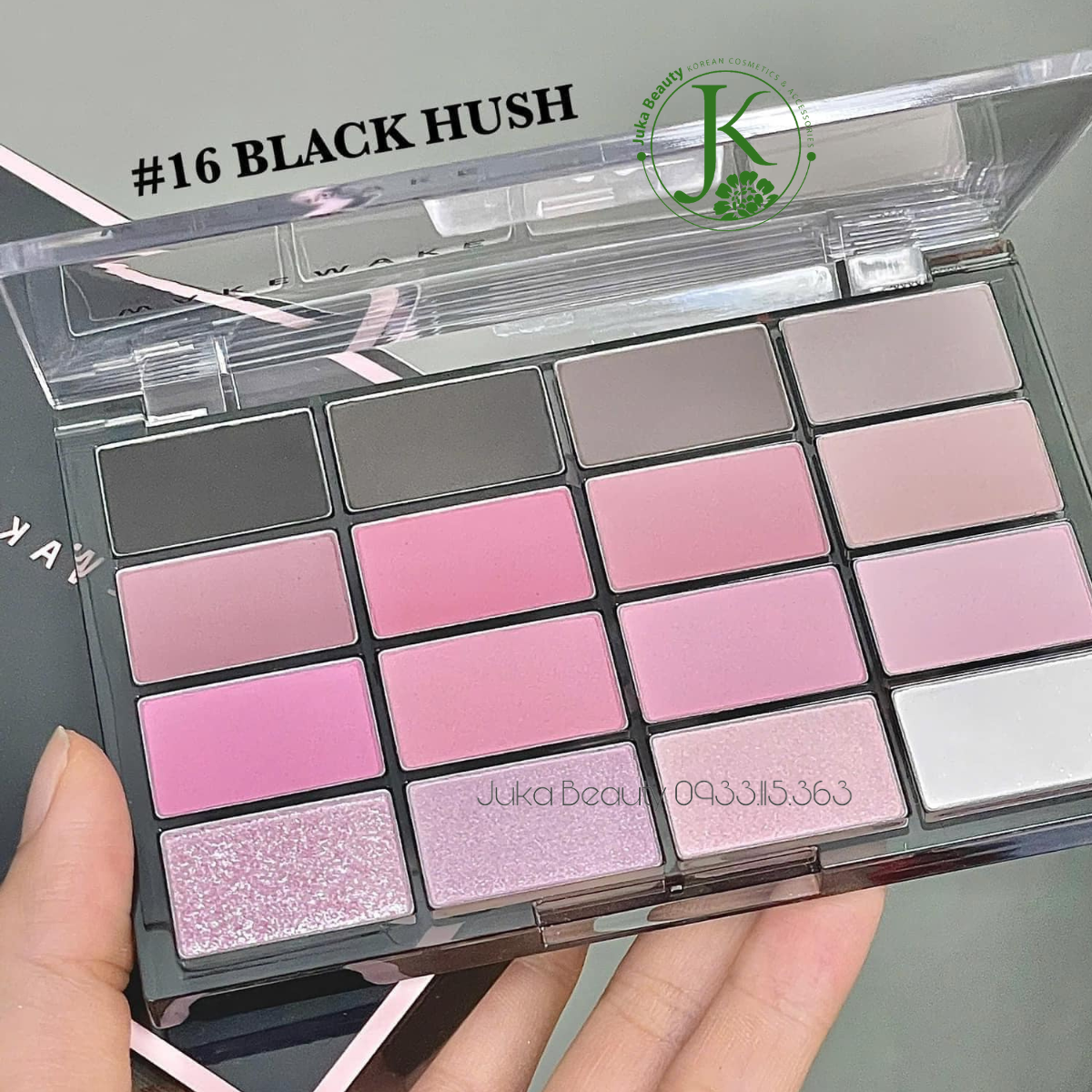  Bảng Phấn Mắt 16 ô Wakemake Soft Blurring Eye Palette 13g 