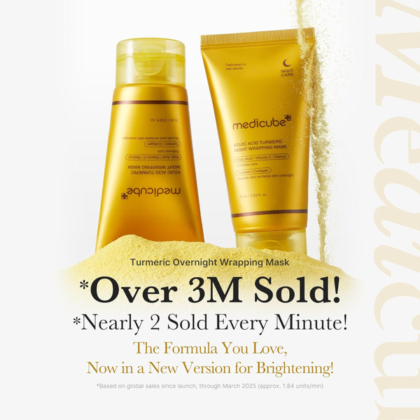  (VÀNG) Mặt Nạ Ngủ Dưỡng Sáng Da Medicube Kojic Acid Turmeric Night Wrapping Mask 75ml 