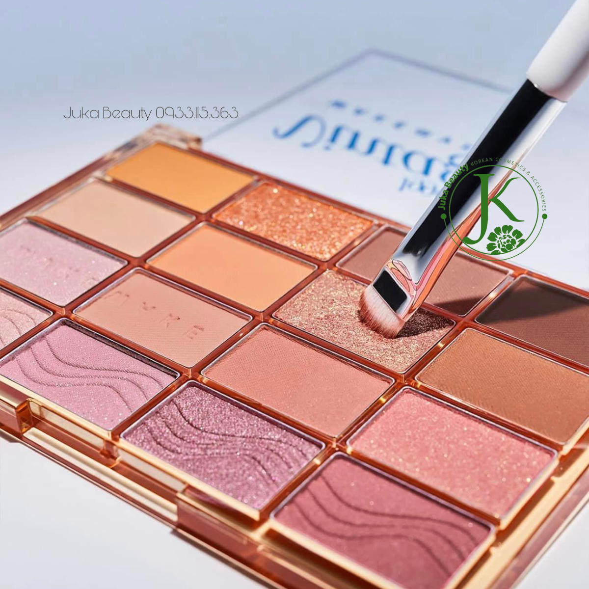  Bảng Phấn Mắt 16 ô Wakemake Soft Blurring Eye Palette 13g 
