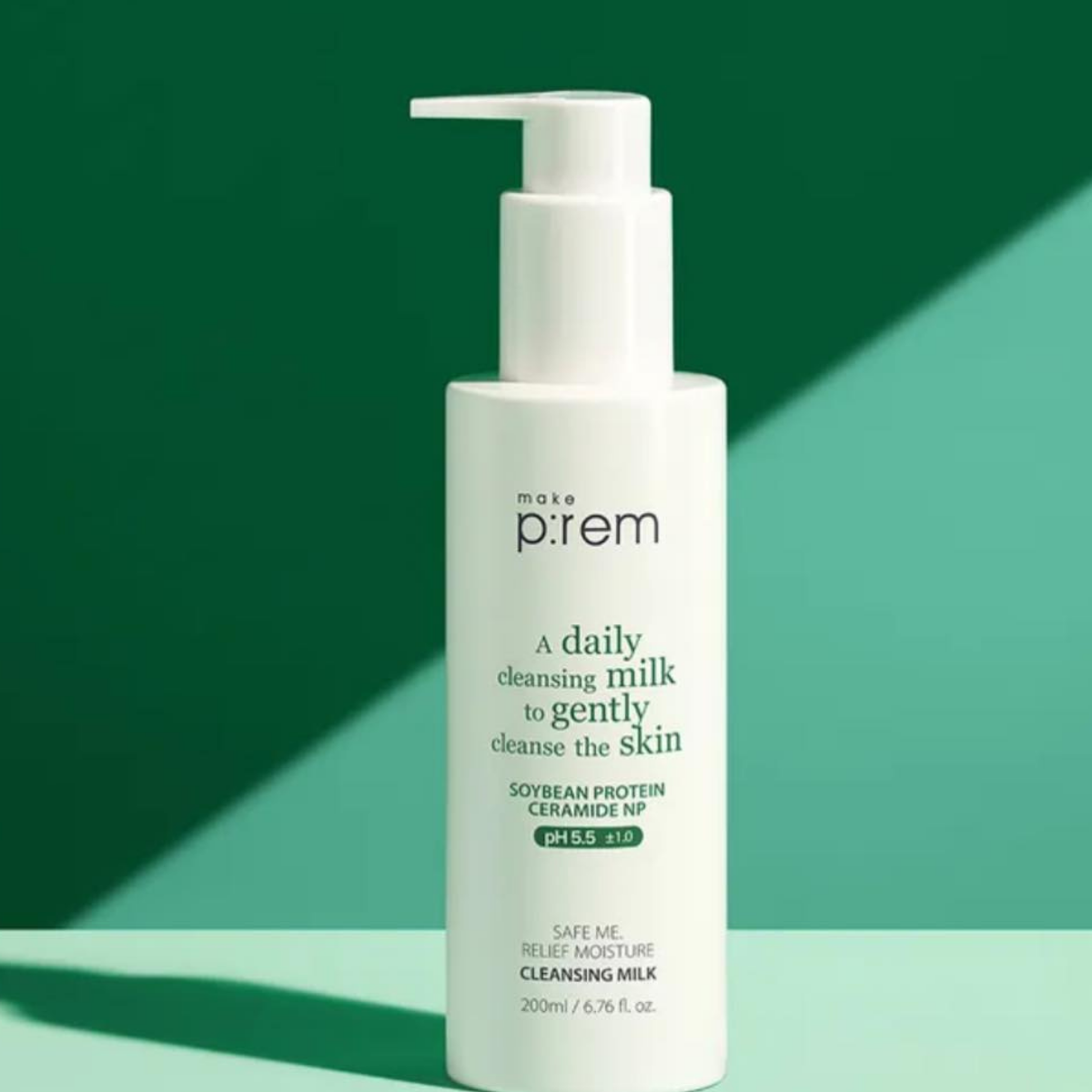  Sữa tẩy trang Make P:rem Safe Me Relief Moisture Cleansing Milk 200ml (Tặng kèm sữa rửa mặt 50ml) 