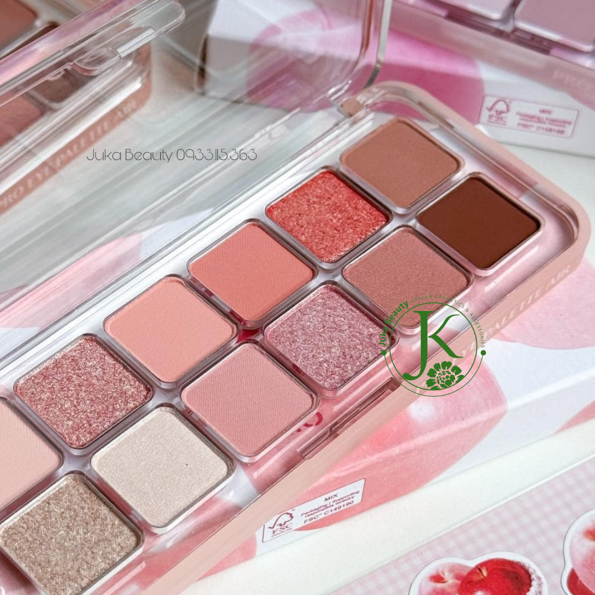  Bảng phấn mắt 12 ô Clio Pro Eye Palette Air 7.2g ( Every Fruit Grocery Edition) 