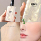  Xịt Khóa Nền Có Nhũ, Lâu Trôi Make Up 3CE Shimmer Make Up Fixer 95ml (TRẮNG) 