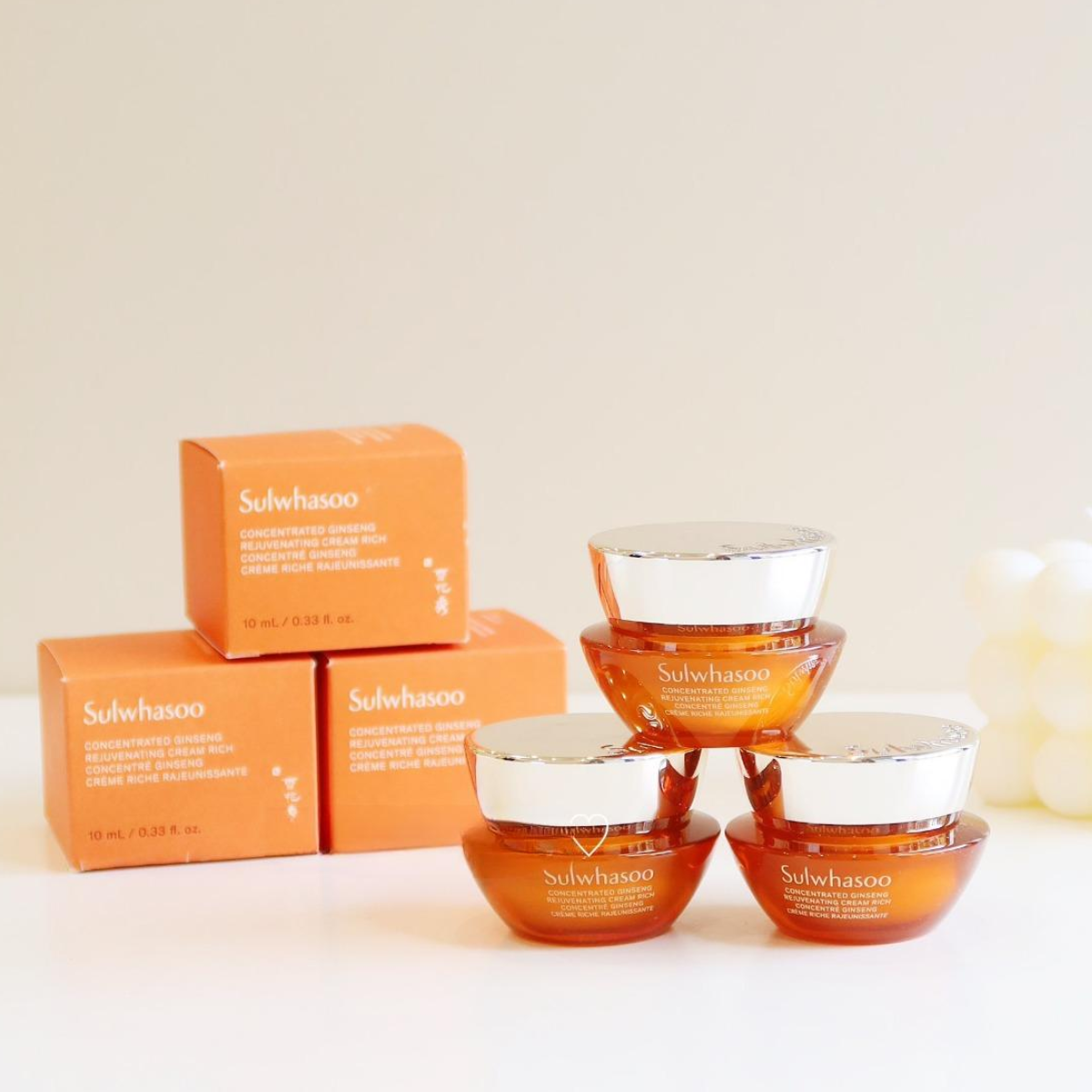  (MẪU MỚI) Kem Dưỡng Nhân Sâm, Chống Lão Hóa Sulwhasoo Concentrated Ginseng Rejuvenating Cream Rich 10ml 