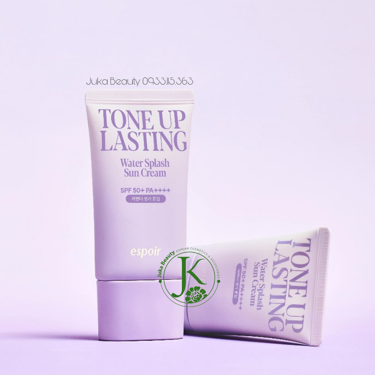  Kem chống nắng nâng tone, hiệu chỉnh da Espoir Water Splash Tone Up Lasting Sun Cream SPF50+ PA++++ 50ml 