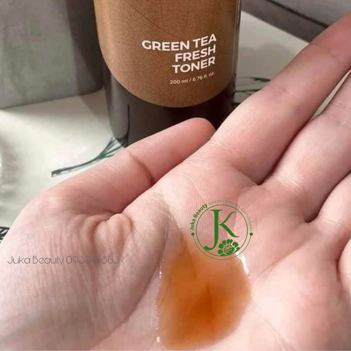  (NÂU) Nước Hoa Hồng Kiềm Dầu, Phục Hồi Da Isntree Green Tea Fresh Toner 200ml 