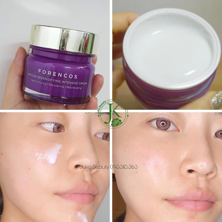  Kem dưỡng trắng da ban đêm Forencos Peptide Redensifying Intensive Cream (Tím) 