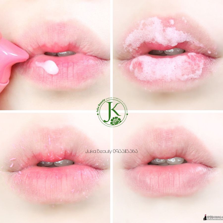  Tẩy tế bào chết sủi bọt dành cho môi Unpa Bubi Bubi Bubble Lip Scrub 10ml 