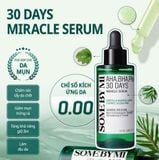  (Mẫu mới) Tinh chất giảm mụn, làm dịu da Some By Mi AHA BHA PHA 30 Days Miracle Serum 50ml 